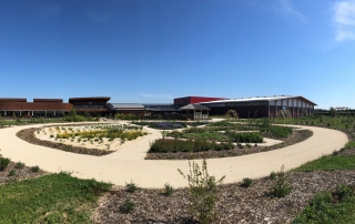 les jardins du BiO'Pôle de Léa à Périgny près de La Rochelle